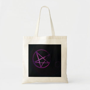 Bolso De Tela pentagrama morado