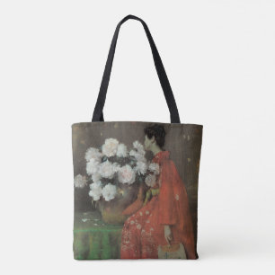 Bolso De Tela Peonías por William Merritt Chase, Arte fino vinta