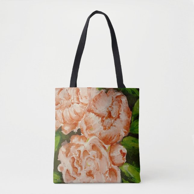 Bolso De Tela Peonies (Anverso)