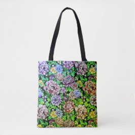 Bolso De Tela Peonies en plena libertad