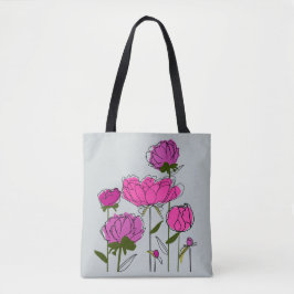 Bolso De Tela Peonies Tote Bag
