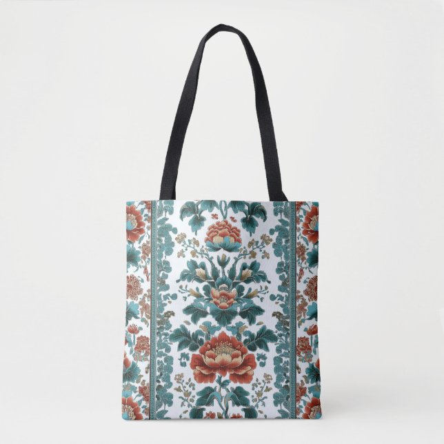 Bolso De Tela Peony Brocade (Anverso)