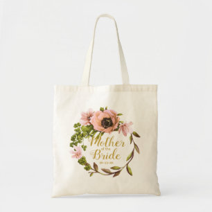 Bolso De Tela Peony Rosa Wreath Madre de la novia ID456
