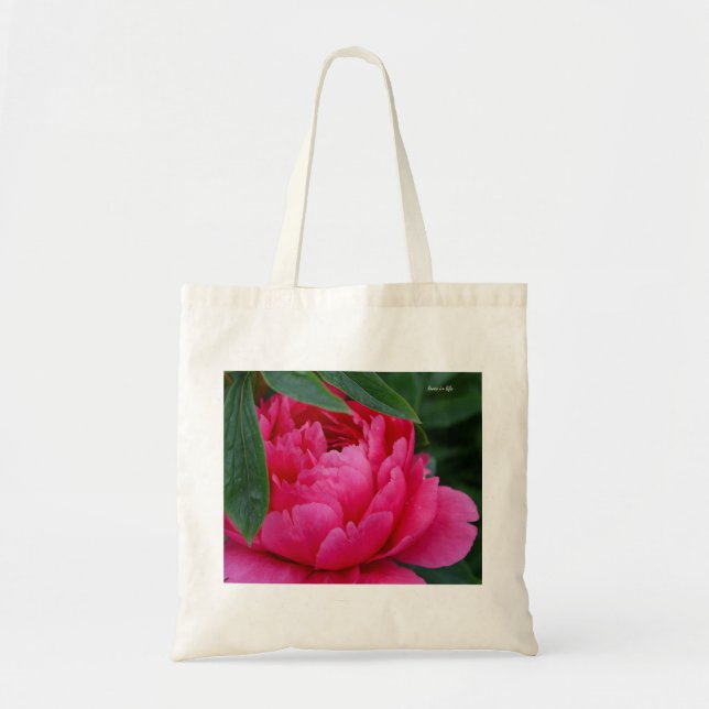 Bolso De Tela Peony rosado de Bashful (Frente)