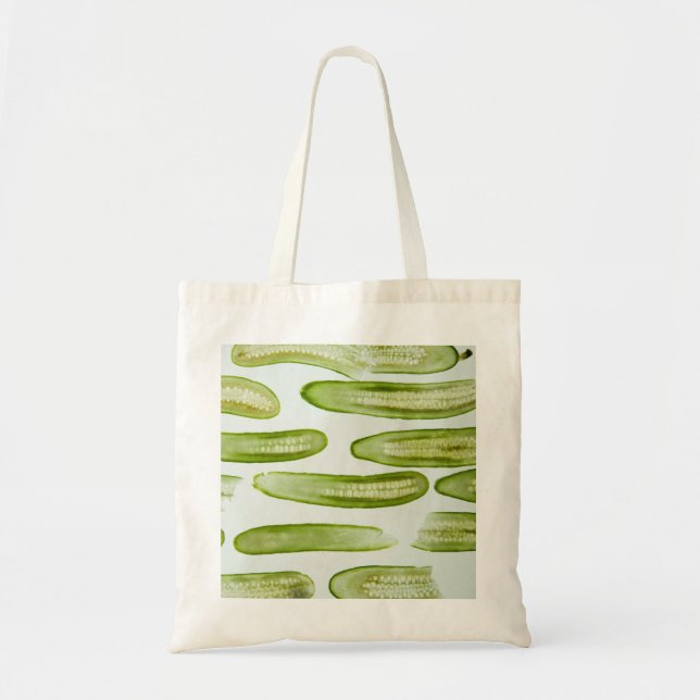 Bolso De Tela Pepinillos Verdes (Frente)