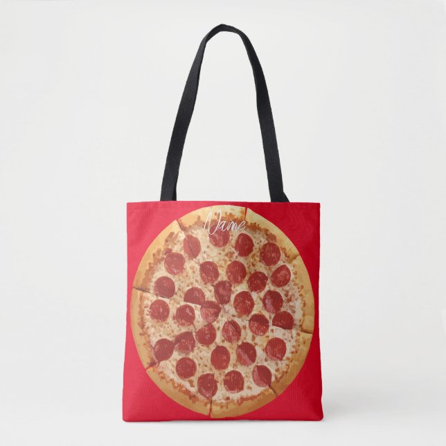 Bolso De Tela Pepperoni Pizza Thunder_Cove (Anverso)