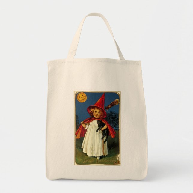 Bolso De Tela Pequeña Bruja (Frente)