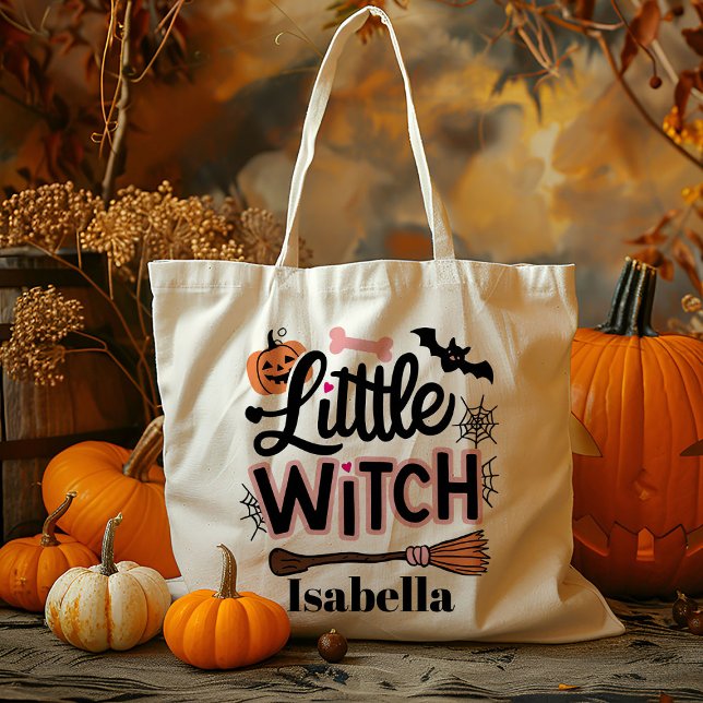 Bolso De Tela Pequeña Bruja Personalizada O Trata A Candy (Subido por el creador)
