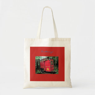 Bolso De Tela Pequeña caravana gitana roja personalizada