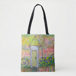 Bolso De Tela Pequeña Casa Oriental
