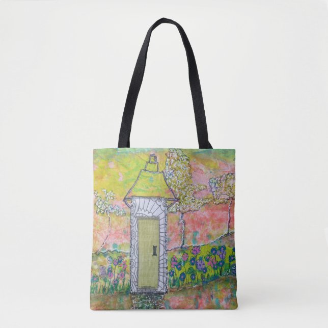 Bolso De Tela Pequeña Casa Oriental (Anverso)