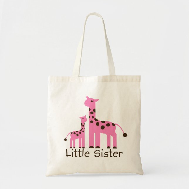 Bolso De Tela Pequeña hermana de la jirafa (Frente)