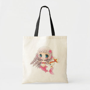 Bolso De Tela Pequeña sirena linda
