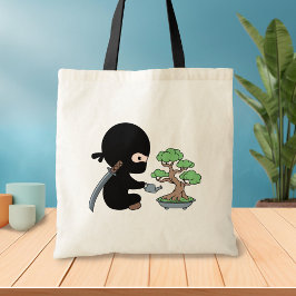 Bolso De Tela Pequeño Árbol de Bonsai