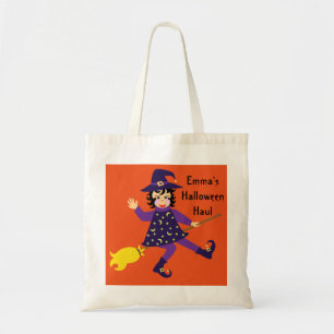 Bolso De Tela Pequeño bollo de bruja voladora