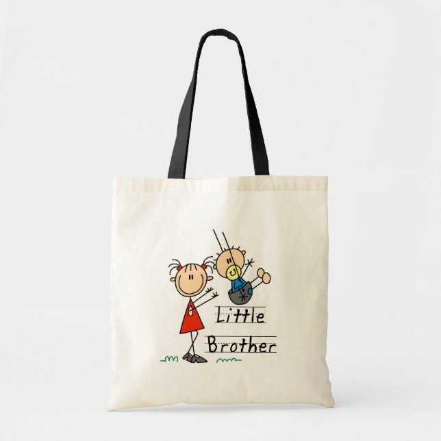 Bolso De Tela Pequeño Brother con las camisetas de la hermana (Frente)