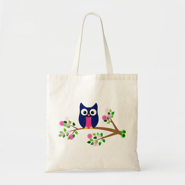 Bolso De Tela Pequeño búho (Frente)