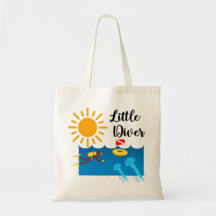 Bolso De Tela Pequeño buzo con pescado gelatino - Tote presupues
