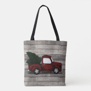 Bolso De Tela Pequeño Camión Rojo