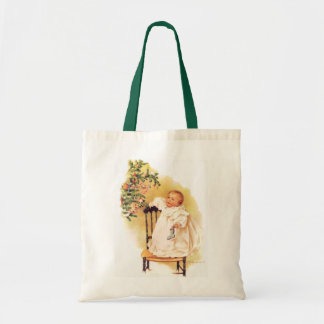 Bolso De Tela Pequeño chica del navidad de Maud Humphrey