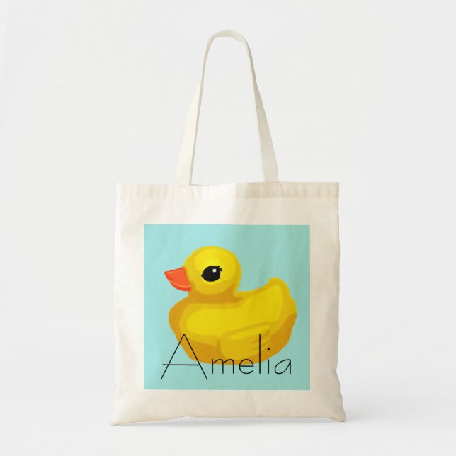 Bolso De Tela "Pequeño dudoso de caucho" (Frente)