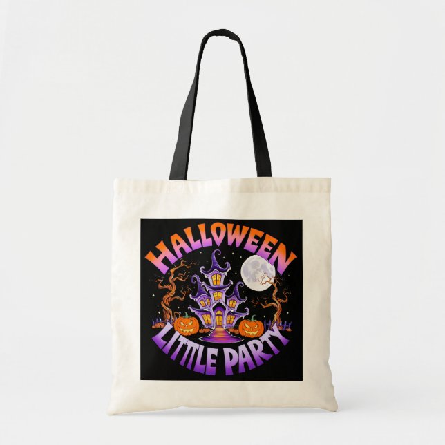 Bolso De Tela Pequeño Fiesta de Halloween (Frente)