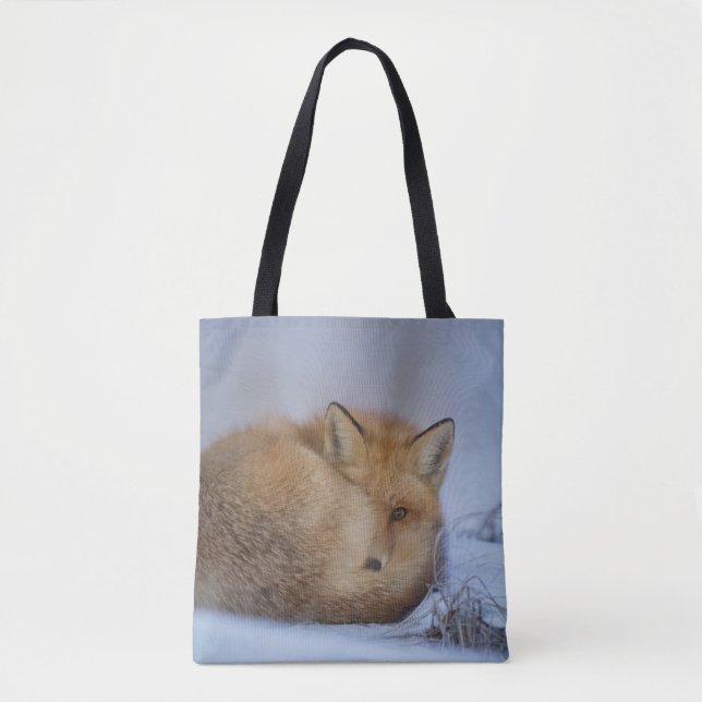 Bolso De Tela Pequeño Fox Maldita Foto De Invierno (Anverso)