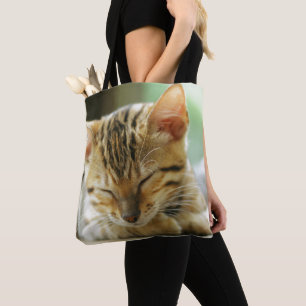 Bolso De Tela Pequeño gatito del bebé el dormir