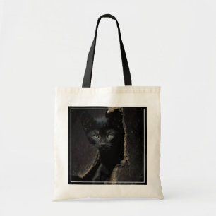 Bolso De Tela Pequeño gatito negro