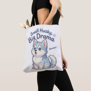 Bolso De Tela Pequeno Husky Gran Drama Cachorro Divertido