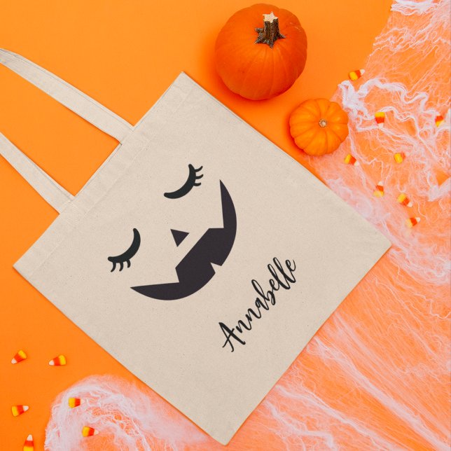 Bolso De Tela Pequeño Jack O'Lantern frente a la tragedia o trat (Subido por el creador)