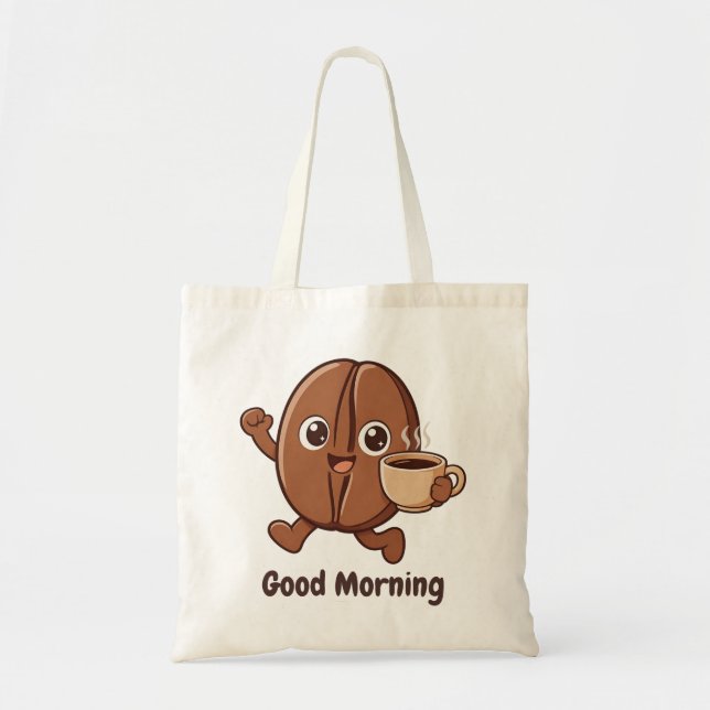 Bolso De Tela Pequeño Kaka - Buenos días  (Frente)