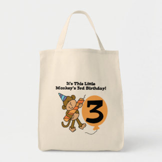 Bolso De Tela Pequeño mono, camisetas de cumpleaños y regalos