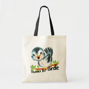 Bolso De Tela Pequeño pájaro retro lindo llevado para birdie