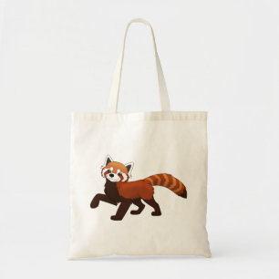 Bolso De Tela Pequeño Panda Rojo