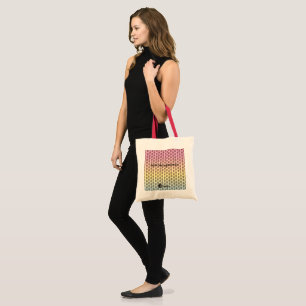 Bolso De Tela pequeño patrón de café