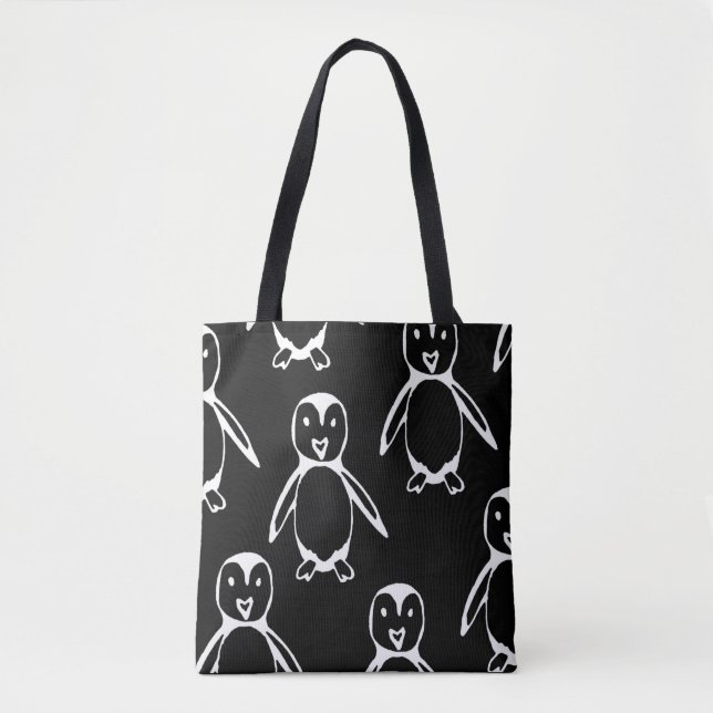 Bolso De Tela Pequeño pingüino (Anverso)
