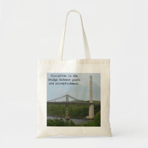 Bolso De Tela Pequeño puente de Nueva Inglaterra del tote--Disci