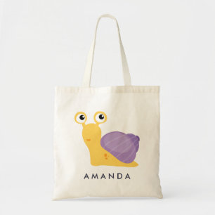 Bolso De Tela Pequeño SNAIL morado personalizado