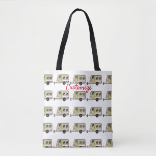 Bolso De Tela Pequeño Tan Caravana Camper Thunder_Cove