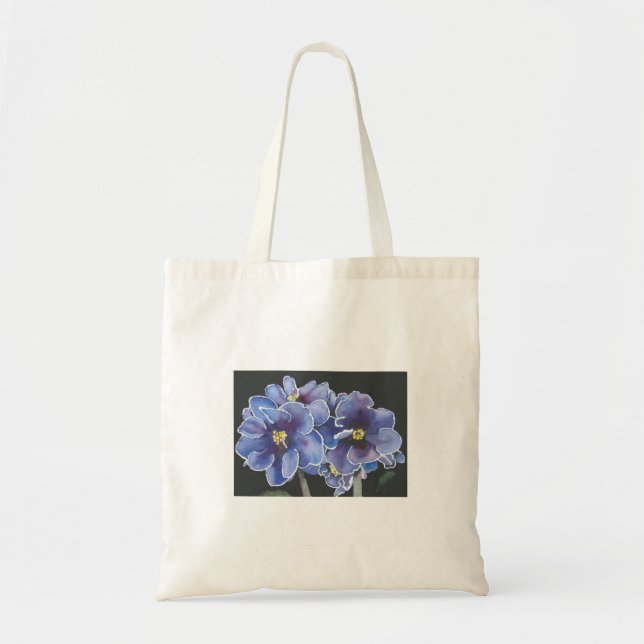 Bolso De Tela Pequeño tote con diseño floral (Frente)