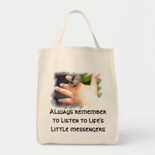Bolso De Tela Pequeño tote del ultramarinos de los mensajeros