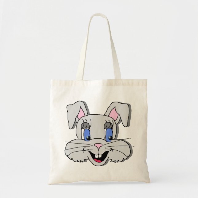 Bolso De Tela Pequeño Tote - Somebunny (Frente)