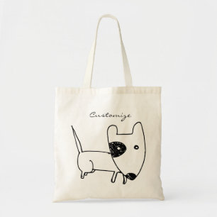 Bolso De Tela Pequeño trueno minimalista de ojos negros