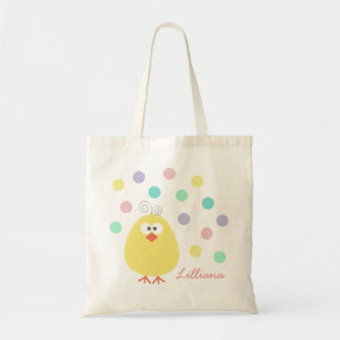 Bolso De Tela Pequeño y lindo nombre personalizado de pollo Bols