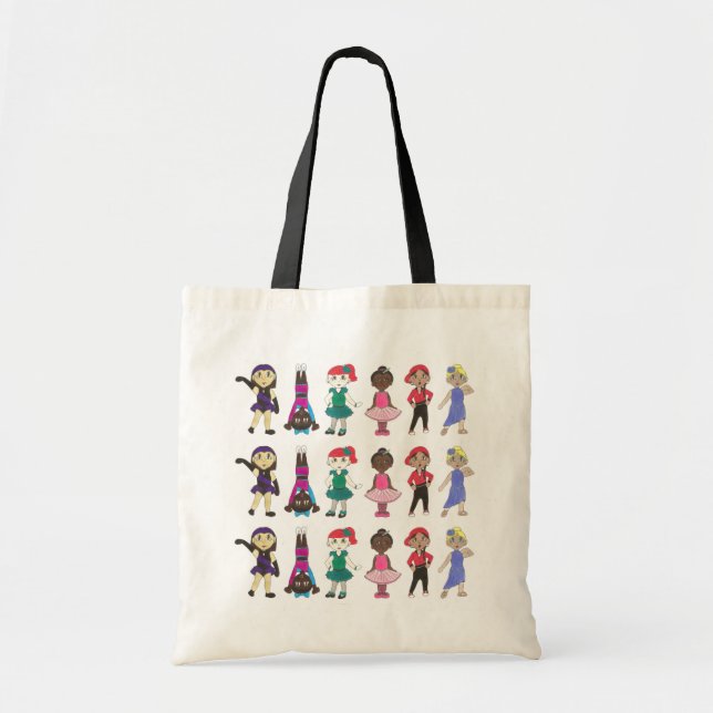 Bolso De Tela Pequeños bailarines Ballet Tap Jazz Acro Recital S (Frente)