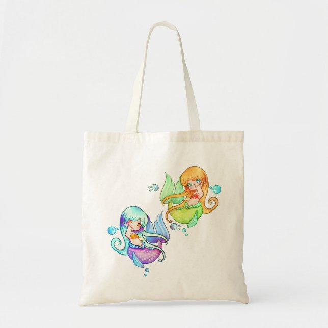 Bolso De Tela Pequeños claro de luna y puesta del sol de las (Frente)