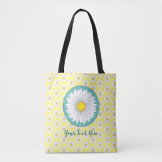 Bolso De Tela Pequeños Daisies de bonito - Amarillo