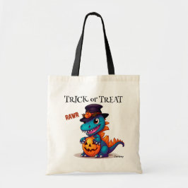 Bolso De Tela Pequeños niños de dinosaurios Halloween Trick o Tr