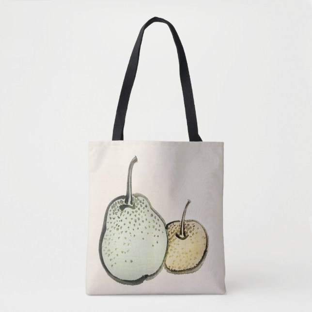 Bolso De Tela pera asiática de Kōno Bairei (Anverso)